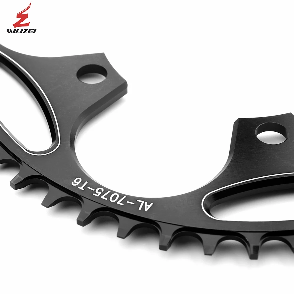 WUZEI 130 BCD Chainring 38T 40T 42T 46T 50T Narrow Wide Star Road Bike Crown 5 Bolts Front Star for Folding Bicycle