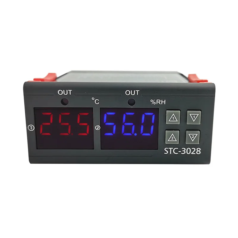 Digital thermostat hygrostat stc-3028 temperature and humidity controller AC 110V-220V heating controller cooling control