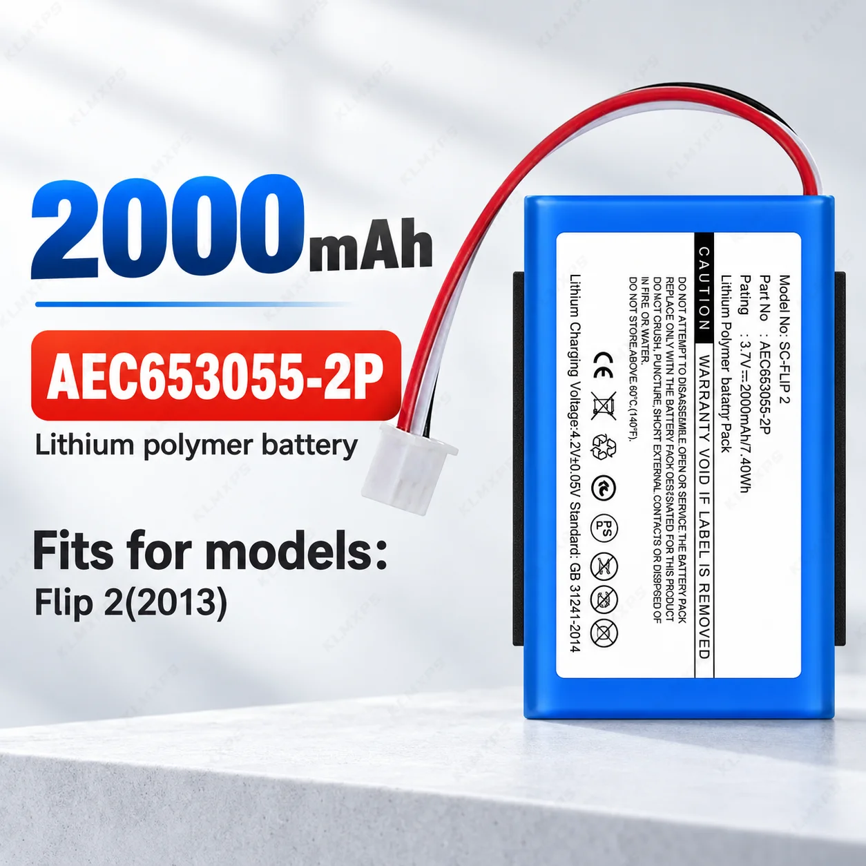For JBL Flip 6 5 4 3 2 Portable Speaker Battery Replacement Rechargeable Cell Pack Repair Spare Part Accessories