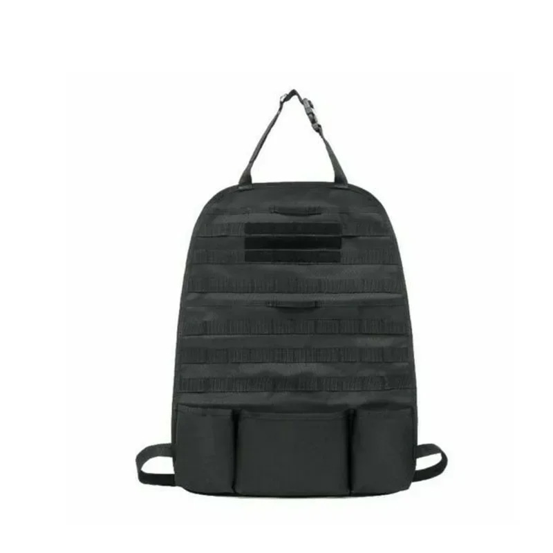 Molle tático organizador de assento de carro, bolsa de armazenamento, organizador traseiro de assento de carro, universal, auto-condução, caça, capa de assento, acessórios