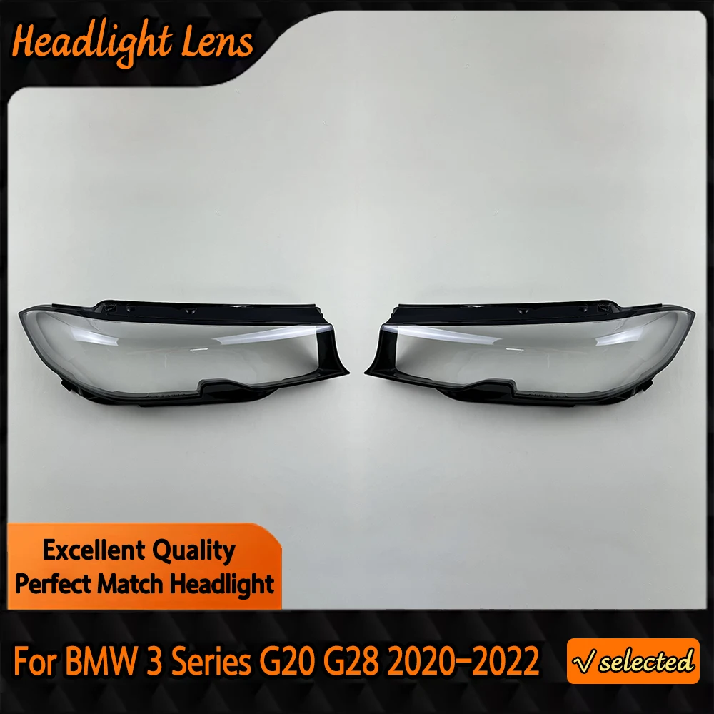 

For BMW 3 Series G20 G28 320i 330i 325Li 2020 2021 2022 Headlamp Cover Headlight Lens Plexiglass Replace Original Lampshade