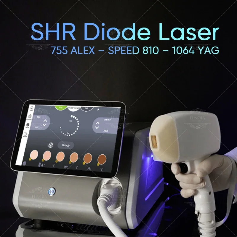 

Diode Laser Hair Removal Machine Super Ice Cooling Painless Epilation 755 808 1064 Triple Wavelength Professional Beauty Device