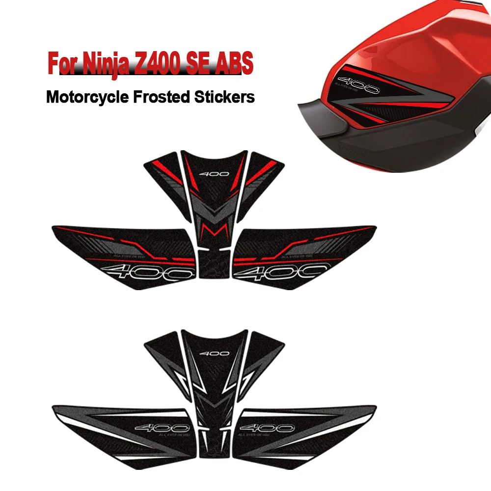 Для мотоцикла Ninja Z400 Z 400 SE ABS: аксессуары, матовые наклейки на топливный бак, противоскользящие водонепроницаемые декали.