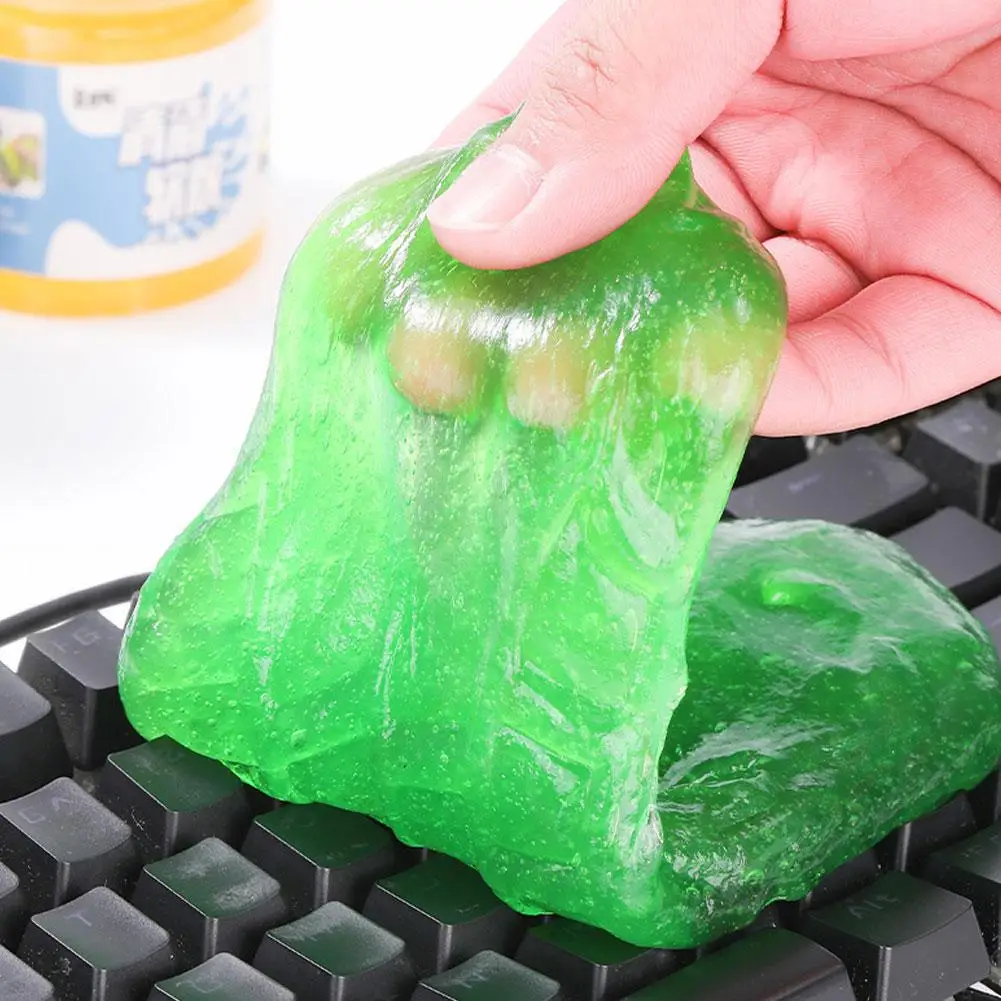 1pc Car Cleaning Gel Reusable Keyboard Cleaner Gel Tool Dust Vent Removal Slime Automobile Dirt Gel Cleaner Air Multiuse