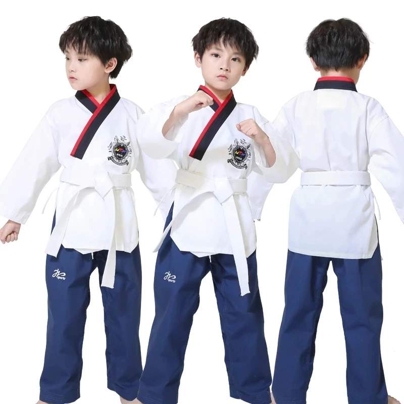 WTF Approved Professional Taekwondo Poomsae Dobok Martial Arts Taekwondo Suit For Children Adults Kids