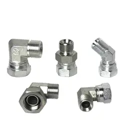 Excavator hydraulic straight through 45 ° 90 degrees live nut inside and outside thread conversion joint to wire elbow