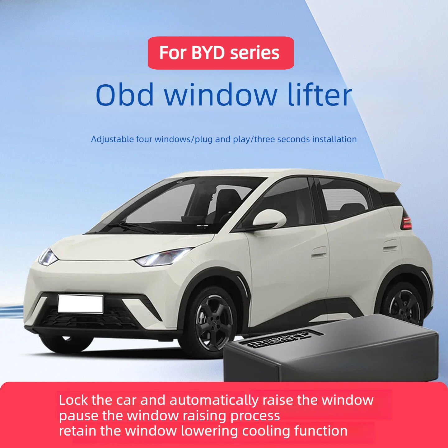 For BYD Seagull Dolphin Seal 05/06DMI 2021-2026 OBD Automatic Window Lifter Automatic Unlocking Device for Door Closing Device