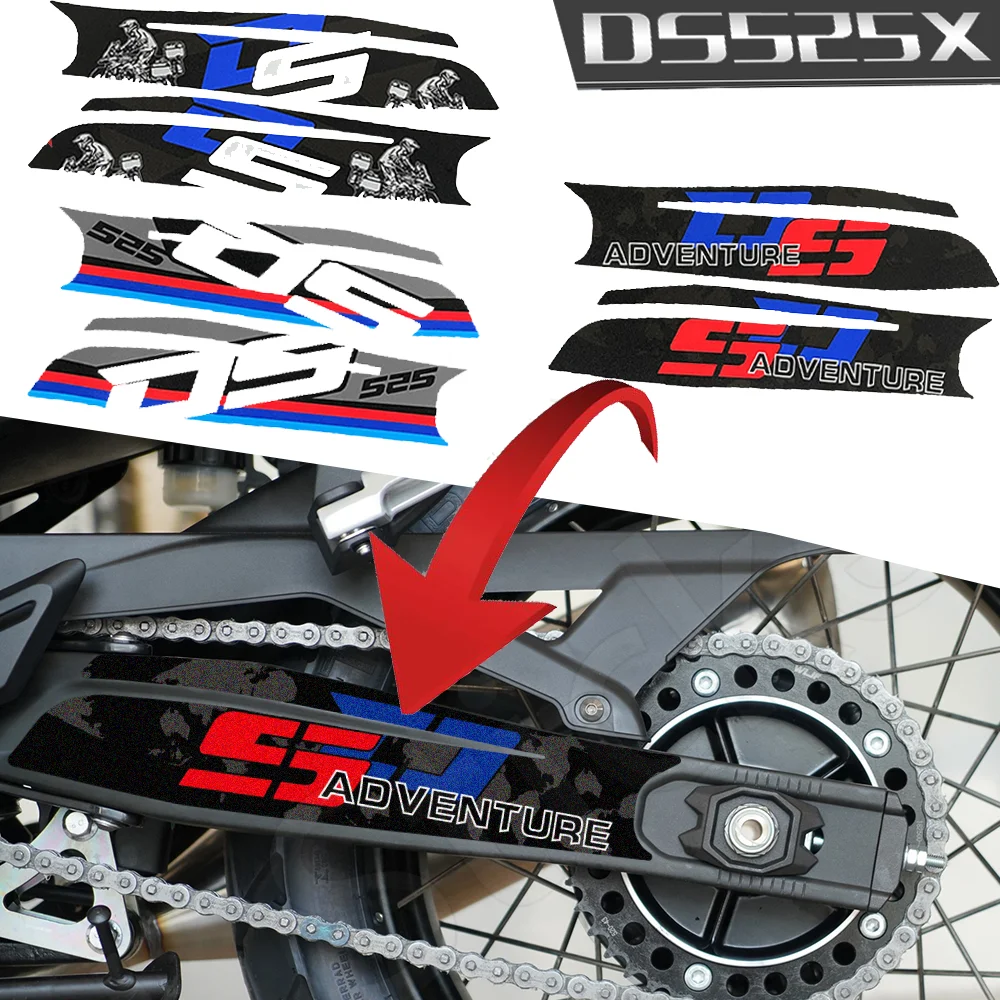 

For Voge DS525X SwingArm 3M Stickers Motorcycle Accesories Protector Swing Arm Decals Valico DSX DS X 525DSX DS525 525X 525 2024