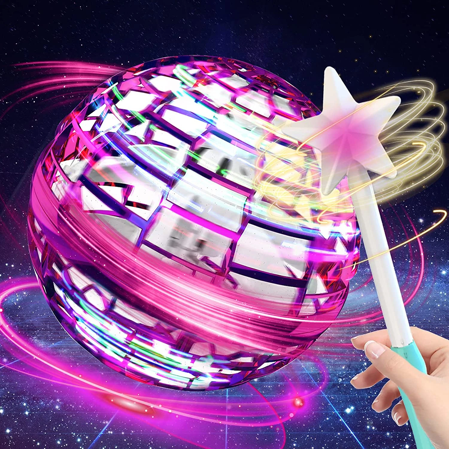 Flying Spinner Fidget Toys Flying Ball Toy Controllable Magic Ball Boomerang Flyorb Magic Drone Orb Fly Nova Children Gift Toys