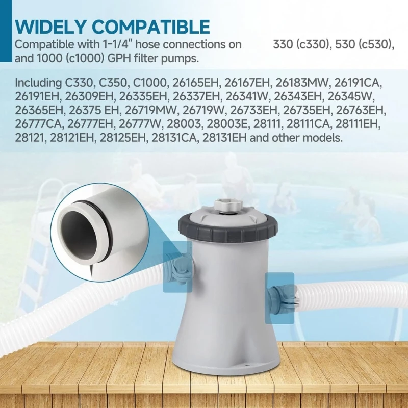 

Pack Of Excellent Flexible Spirals For 1 single Foot Hose Connection Suitable For And five thirty Pool Filter Arrangements