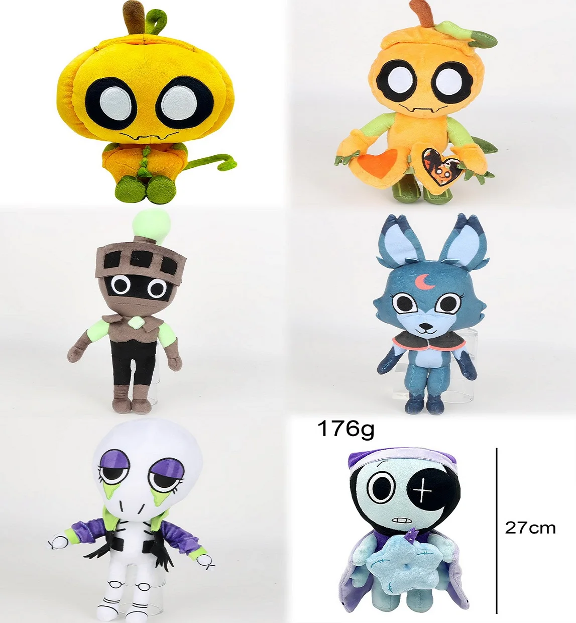 Bonito daandy's world gourdy brinquedos de pelúcia jogo de natal abóbora boneca de pelúcia presentes de aniversário do feriado brinquedos para decoração do quarto