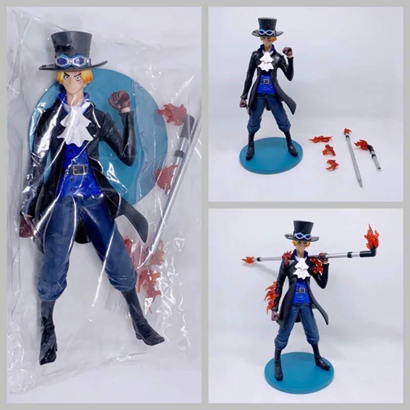 Anime Peripheral One Piece Sabo Monkey D. Luffy Standing Posture Statue PVC Action Figure Collectible Model Toy Opp Bag