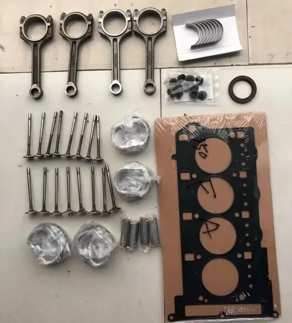 1kit Engine Rebuilding Kits with Pistons rings valves oil seal and gasket for Chinese SAIC ROEWE 350 MG3 MG5 1.5L engine parts