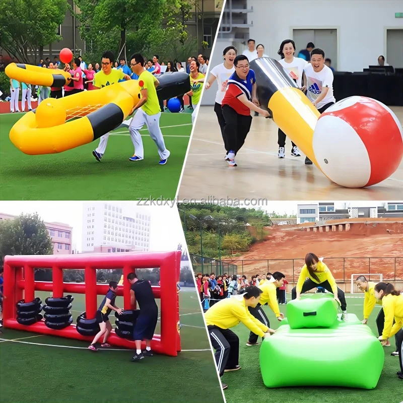 Inflatable Bridge Relay Race Game, Outdoor Team Building Equipment, Sports Meeting Competition Prop, Cooperation Activity Gear