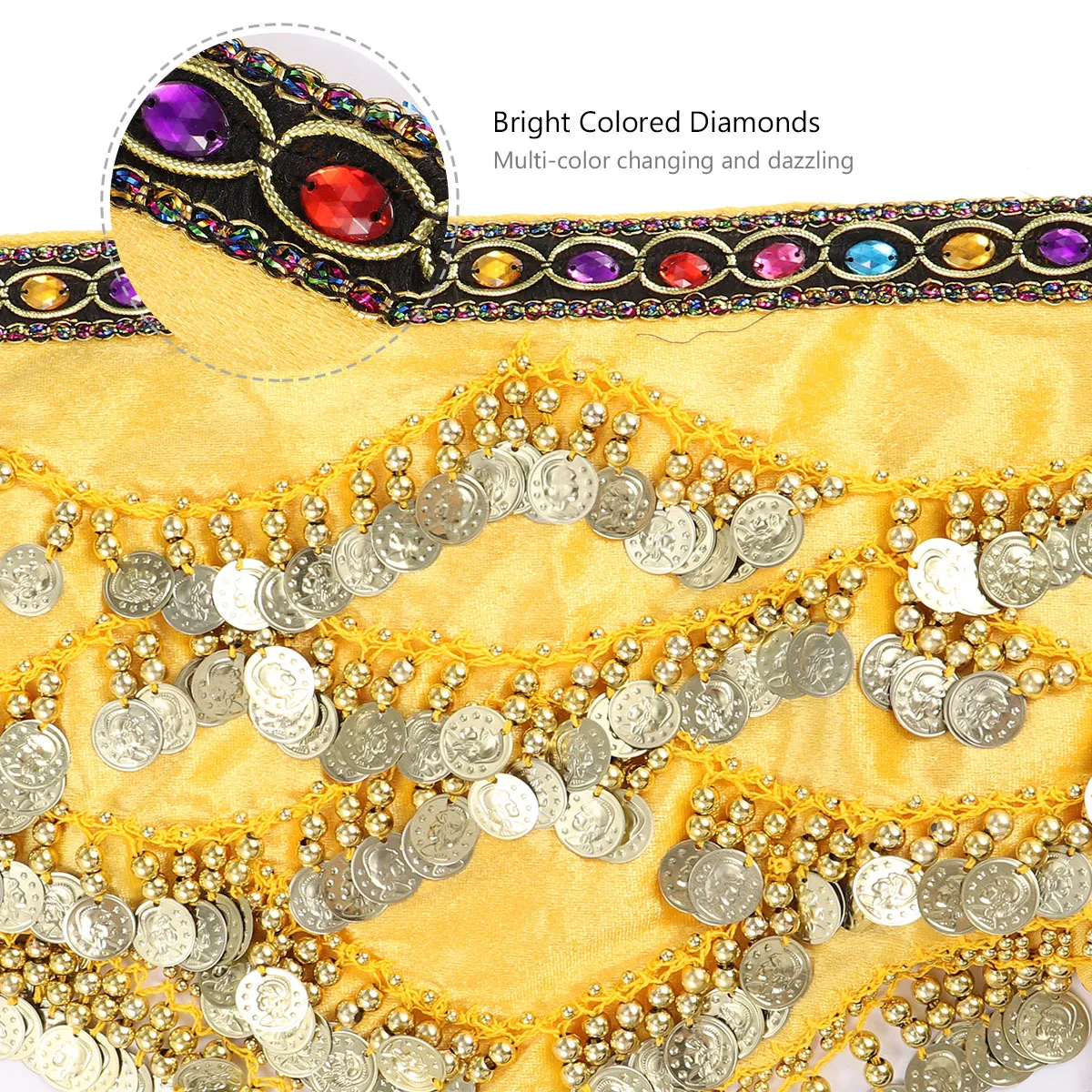 1 pçs corrente de cintura de dança do ventre vermelho escuro lenço de quadril moeda cinto gravata ajustável para dança do ventre classe desempenho feminino saia envoltório