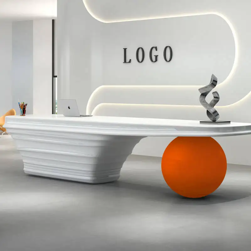 

*Customized Fashion Reception Desk Commercial Furniture Reception Desk Modern Stylish Reception Desk