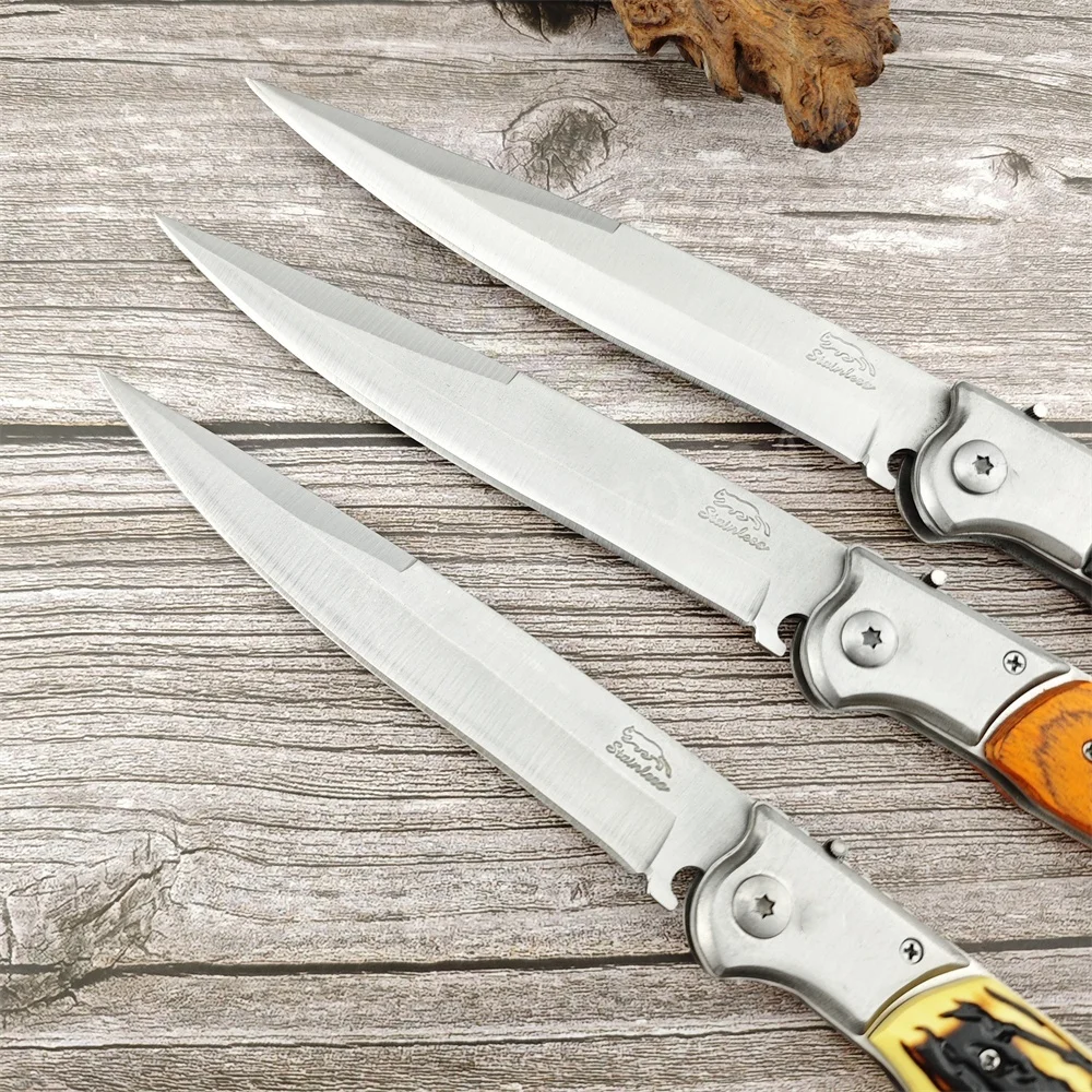 3 Colors Russian Outdoor Folding Knife 420 Steel Blade EDC Pocket Knife Hunting Survival Camping Hiking Cutting Tools