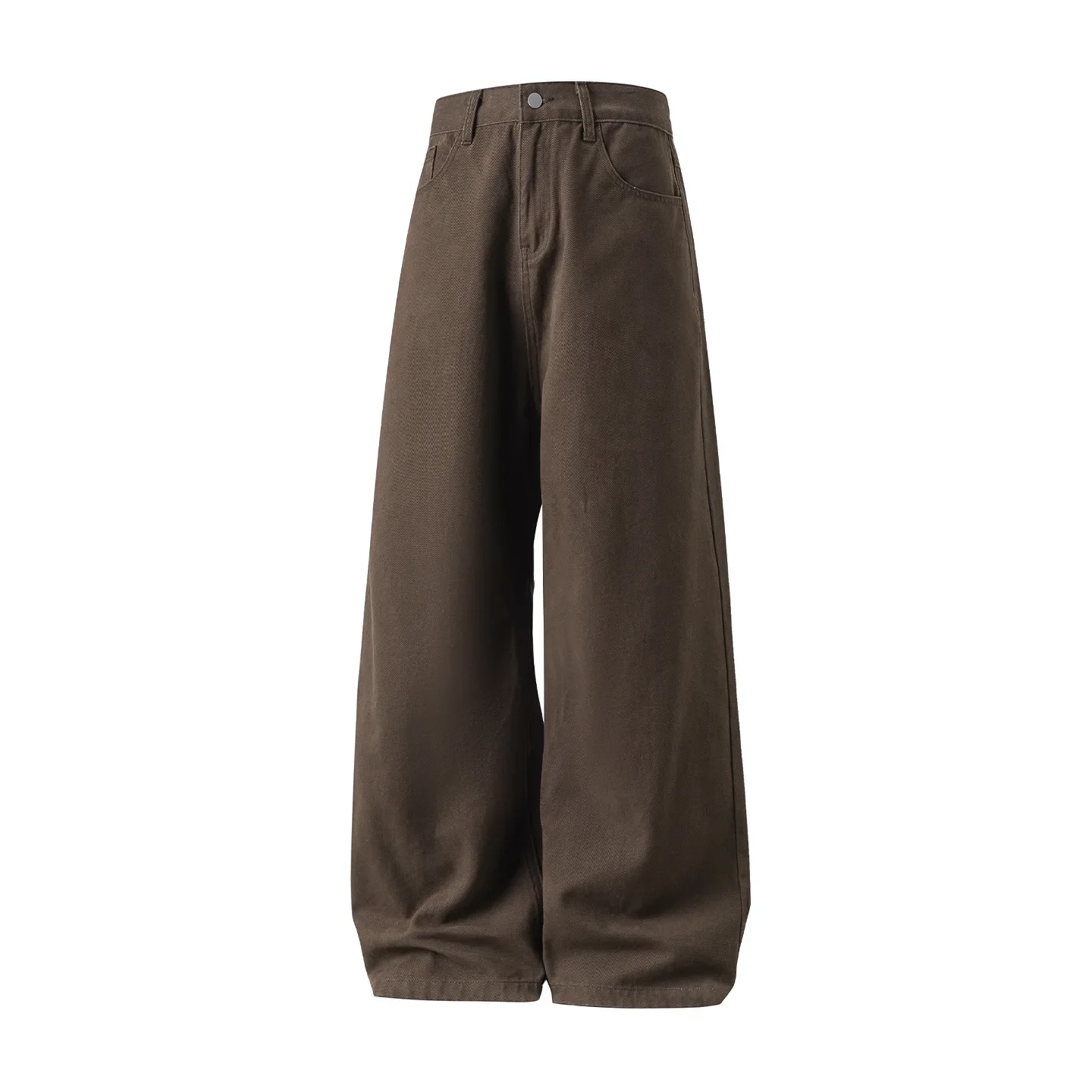 2025 stile giapponese nuovi uomini di moda tinta unita allentato dritto gamba larga casual trendy semplice pantaloni di base pantaloni maschili