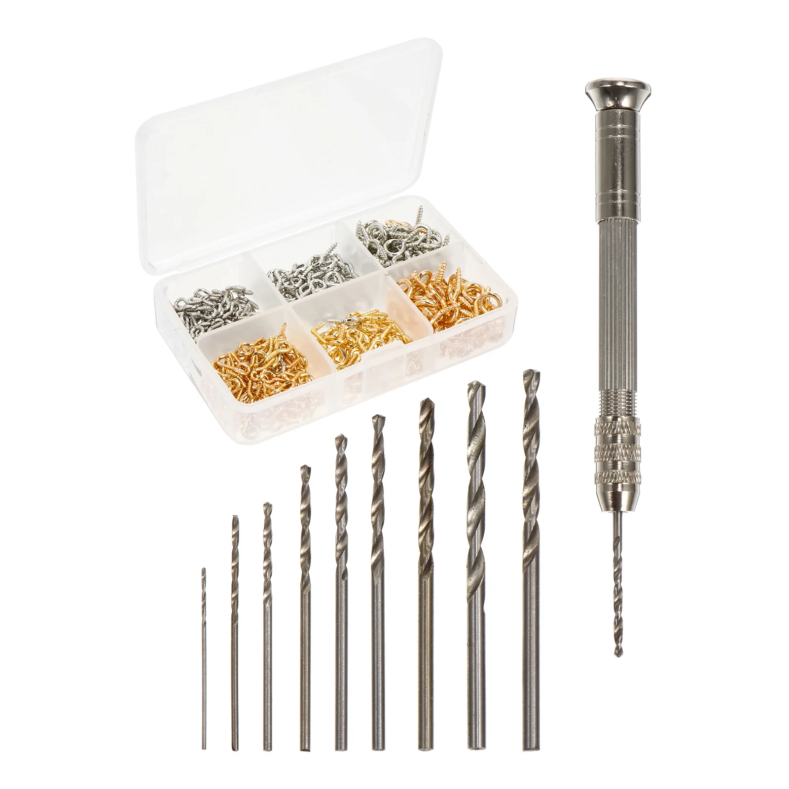 

1Set Crystal Drip Resin Handmade Screw Eye Pin Jewelry Making Threaded Clasp Hooks for DIY Small Items Jewelry Supplies Art