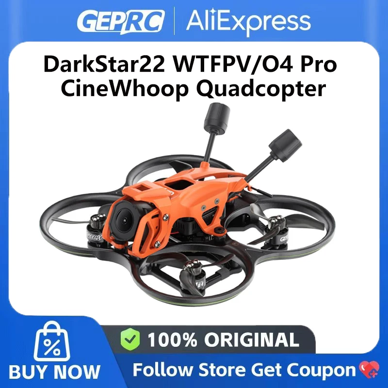 GEPRC НОВЫЙ квадрокоптер DarkStar22 O4 Pro HD/DarkStar22 WTFPV DIY версия PNP, ELRS 2,4G приемник TAKER F405 20A ELRS2.4 2-4S AIO
