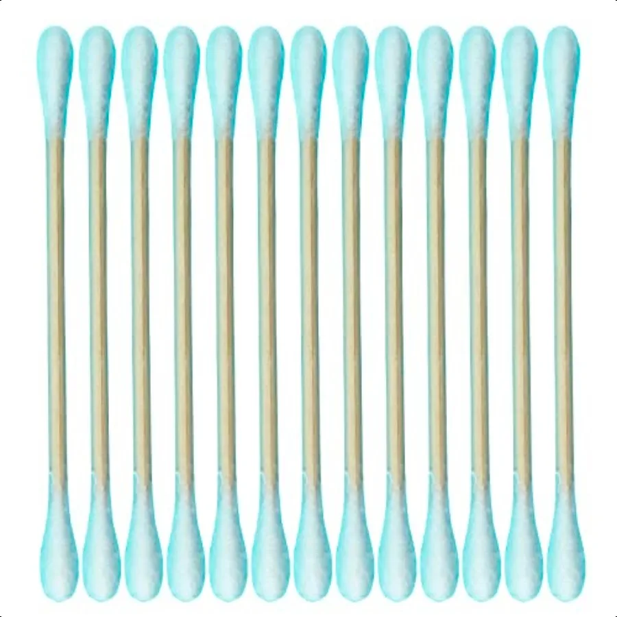 สำลีพันแคนุกออร์แกนิค CGR 1050 ชิ้น ผลิตจากฝ้าย 100% ด้ามไม้ไผ่สองด้าน ย่อยสลายได้ แพ็คเดินทาง (บรรจุ 3 แพ็ค รวม 350 ชิ้น)