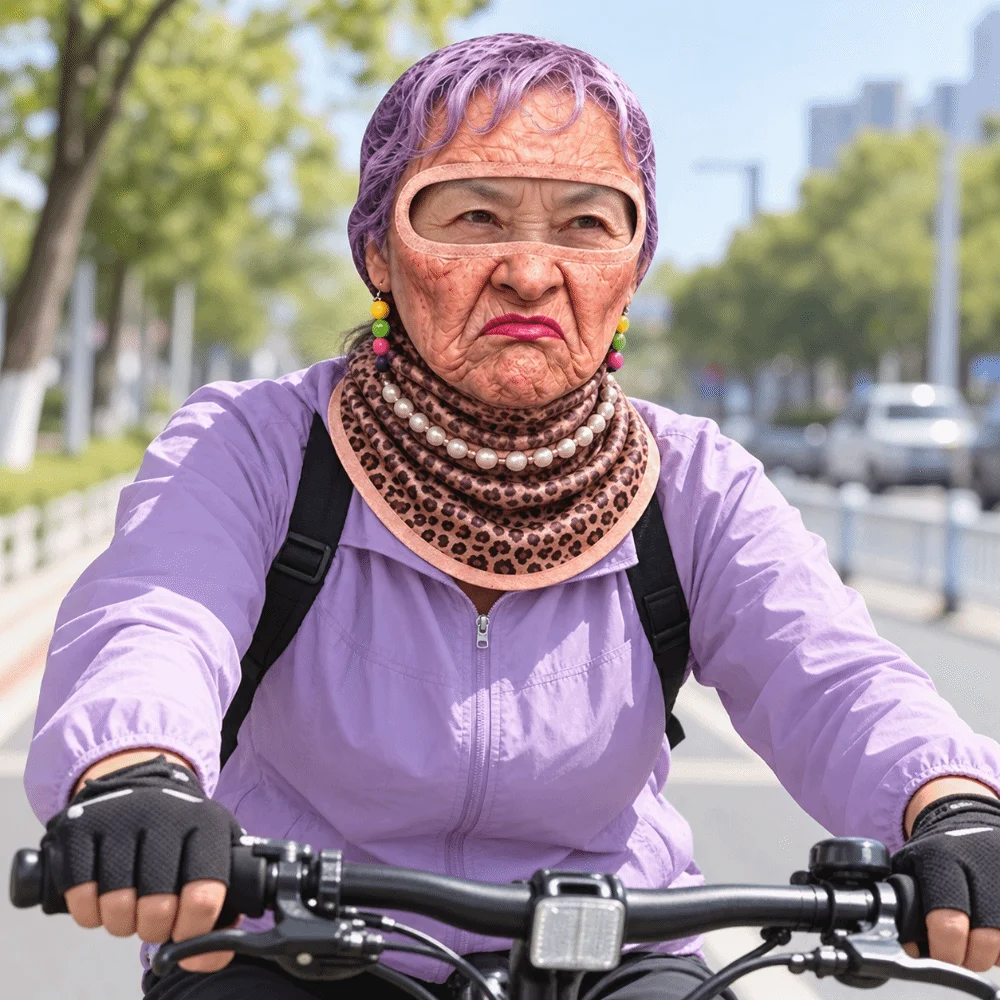 Gift Thin Thick Optional Cycling Neck Gaiter Breathable Windproof Full Face Mask Elastic Funny Helmet Liner Hood Outdoor