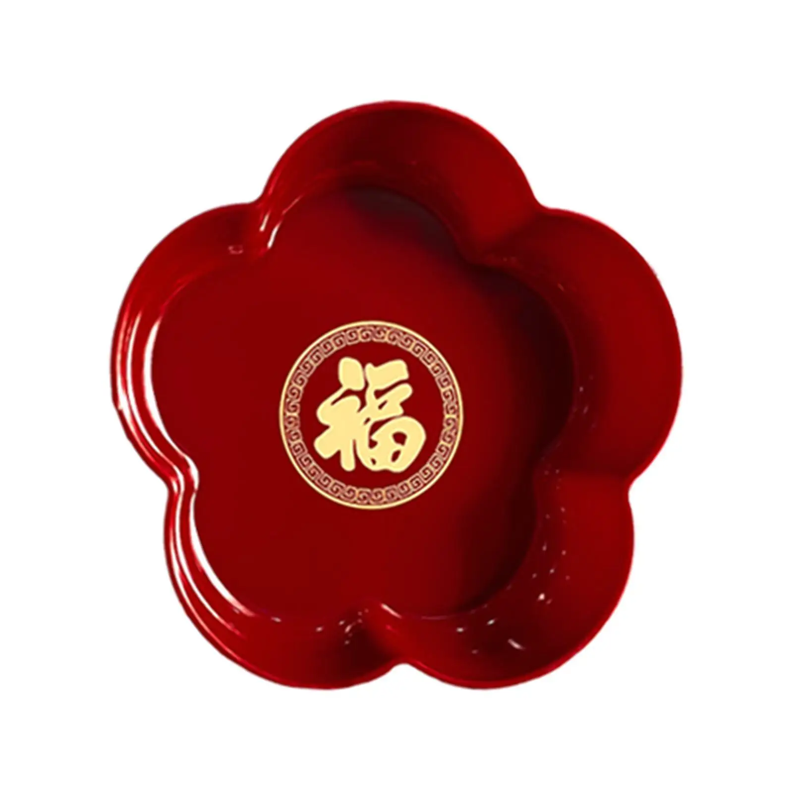 8Pcs Fruit Bowl Festive Candy Nut Serving Tray Household Living Room Red Fruit Tray Set Coffee Table Fruit Plate for Kitchen