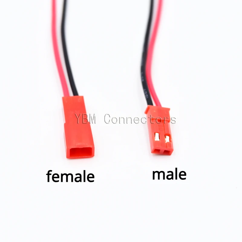 JST 2 Pin Male & Female Cable Connector JST 2P Wire Plug Jack Connectors for LED Lamp Strip RC BEC Battery DIY FPV Drone