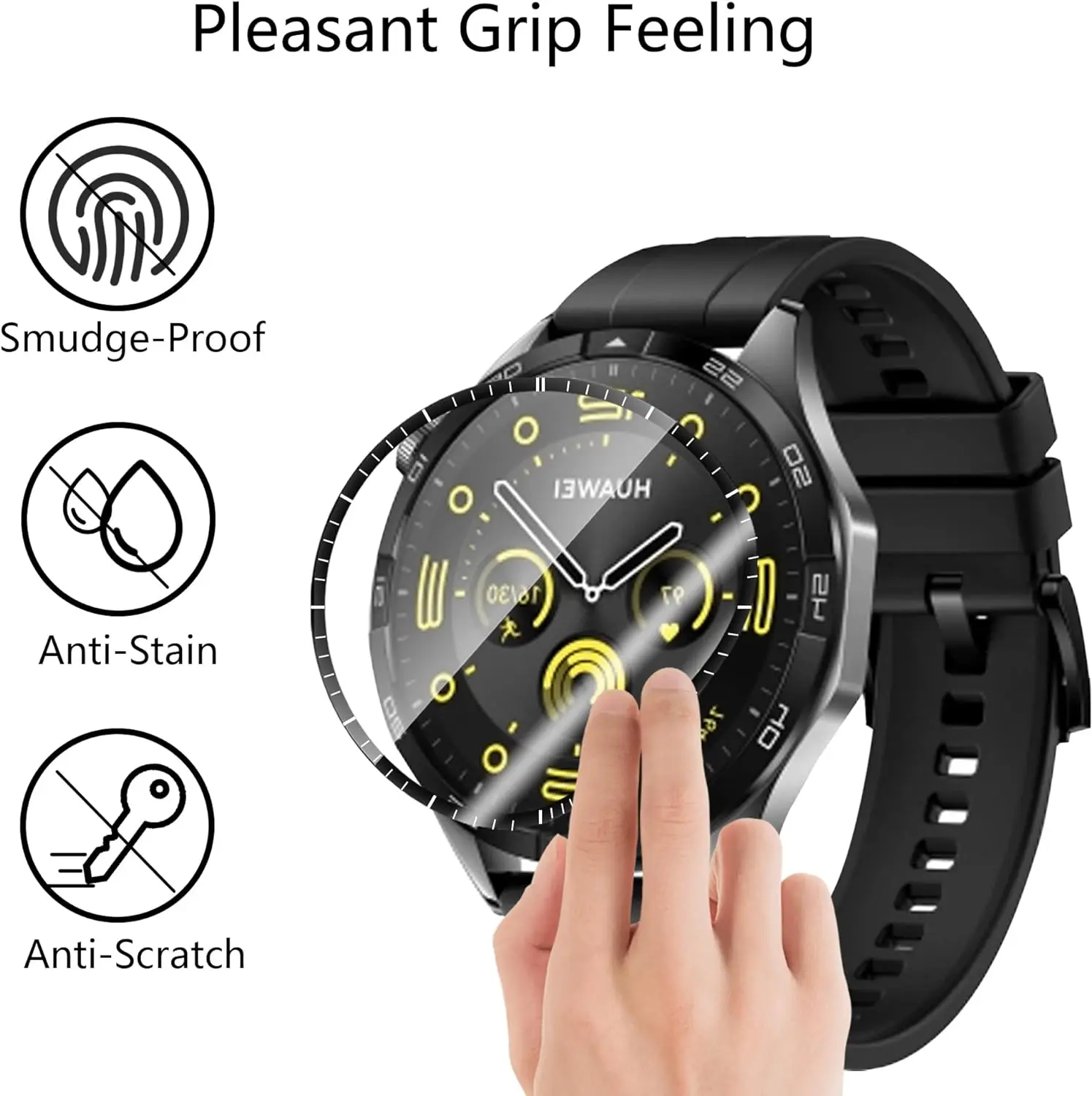 3D Screen Protective Film For Huawei Watch GT 3 Pro 46mm 43mm GT2 42mm Smart Protector Film GT 4 46mm 41mm Clear TPU Full Cover