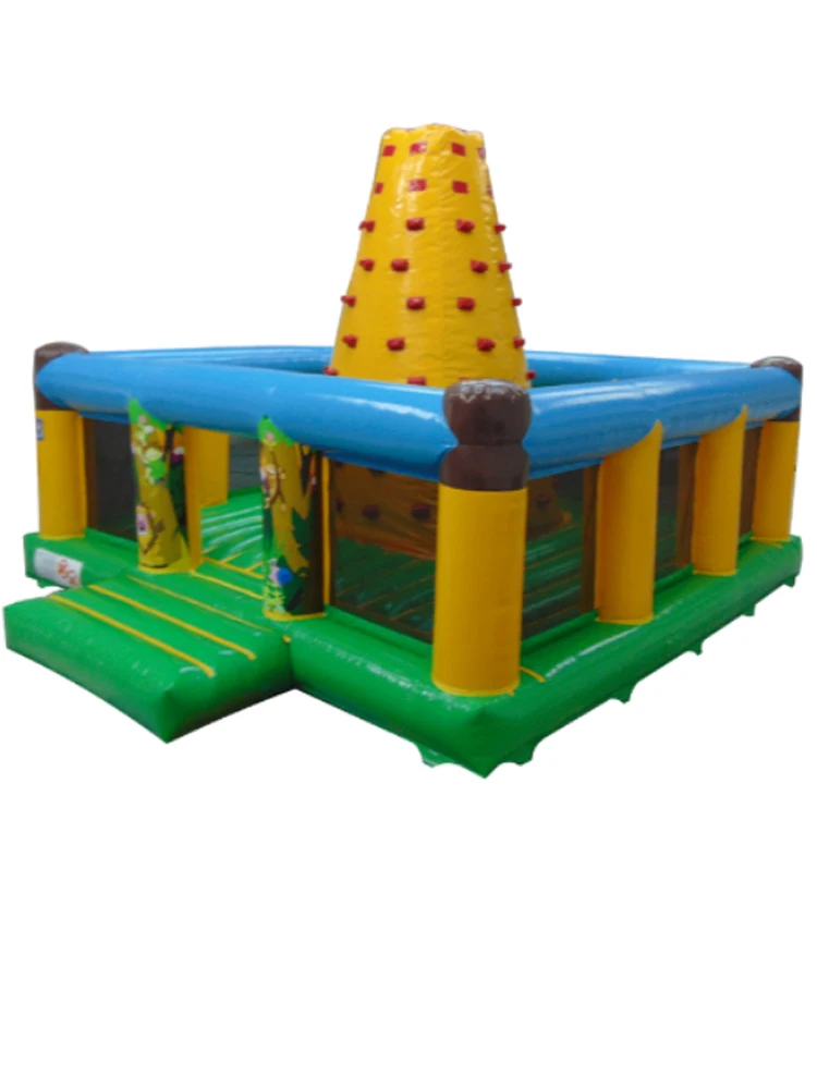 High-quality Inflatable Climbing Wall And Inflatable Trampoline Combination Meet Children's Various Play Needs