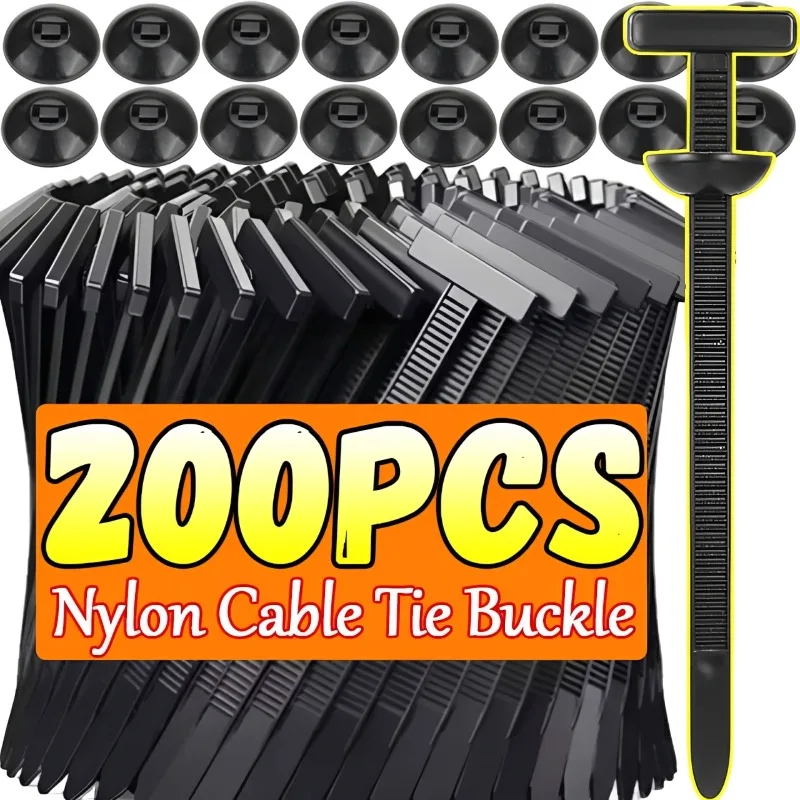 Bridas para cables autoblocantes, hebilla, sujetadores de piezas de automóvil, bridas para cables universales de nailon, herramientas de montaje de plástico multiusos para vehículos