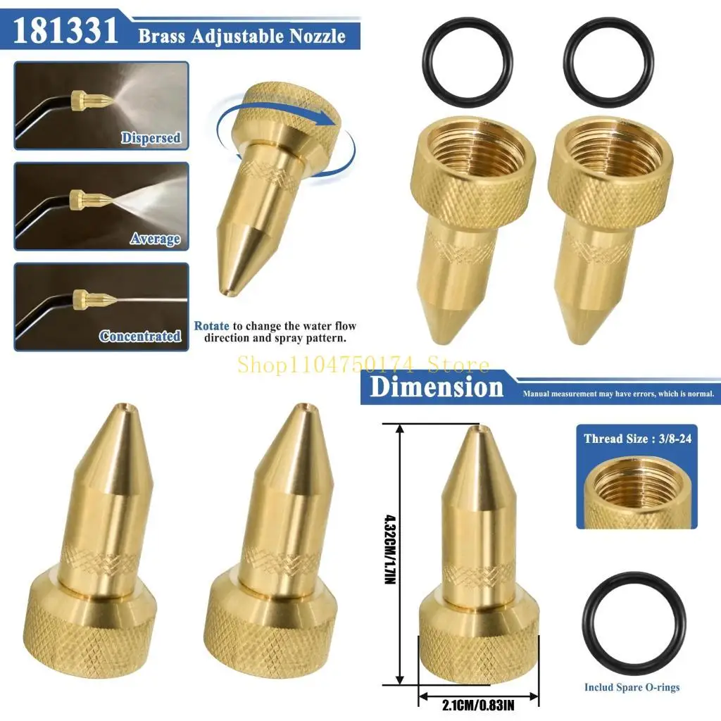 Set Of 2 181331 Premium Brass Sprayer Fittings Adapters with Gaskets Suitable For Outdoor Watering Landscape Maintenance top