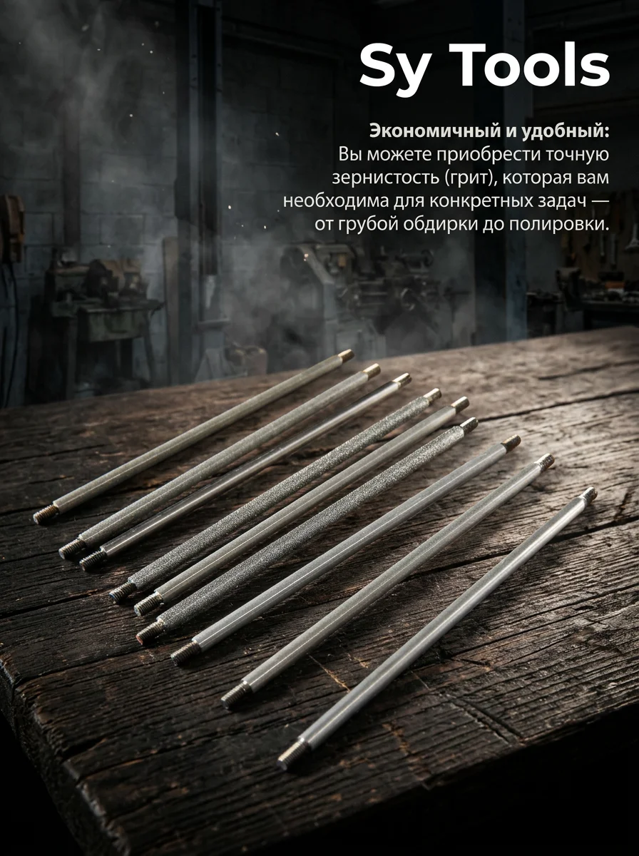 6mm Zylinder-Diamant-Schleifstein passend für Ruixin Rx008 Messerschärfer, Diamantstange für gezackte Messer, Schleifen der Spitze von Schwerter und Säbelmessen