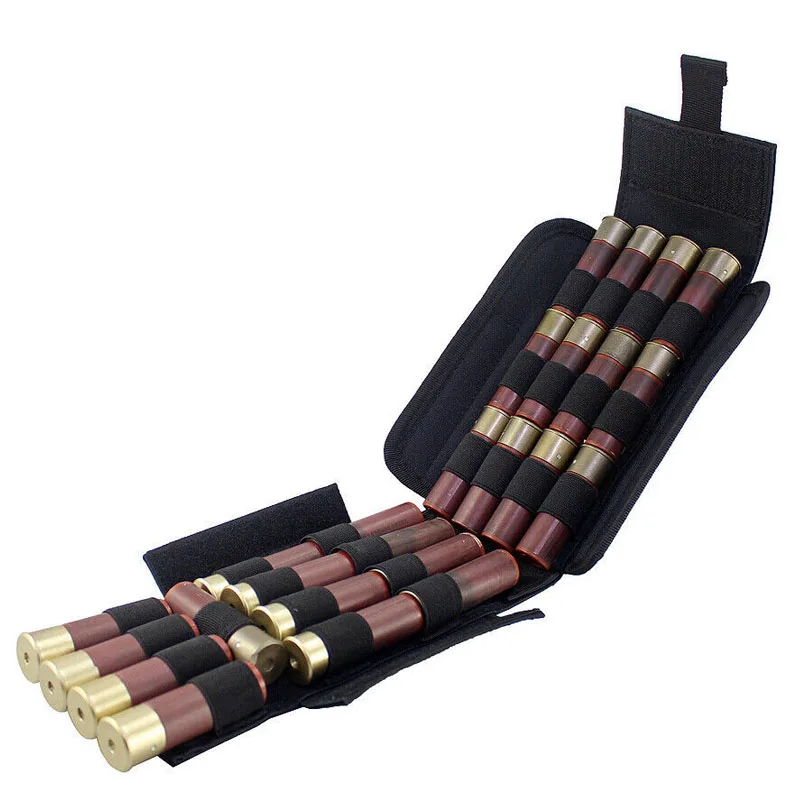 25 Round Shell Pouch 12 Gauge Shotgun Reload Molle Magazine Holder Outdoor Hunting  Hiking Gun Ammo Bullet Mag Waist Bag view 3