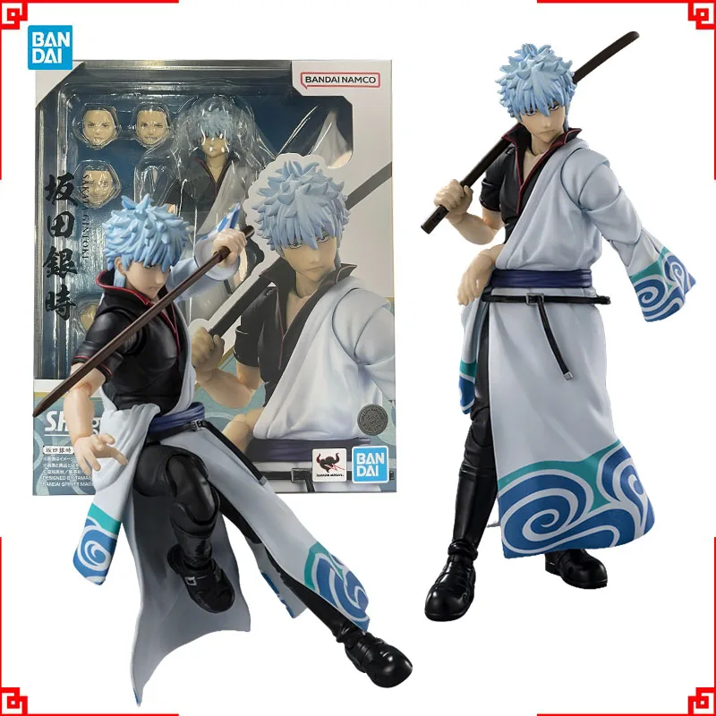 

Bandai Gintama Фигурка SHF Sakata Gintoki Аниме Фигурки Высокая Повышение Коллекционные Модели Игрушки Для Мальчиков Подарок
