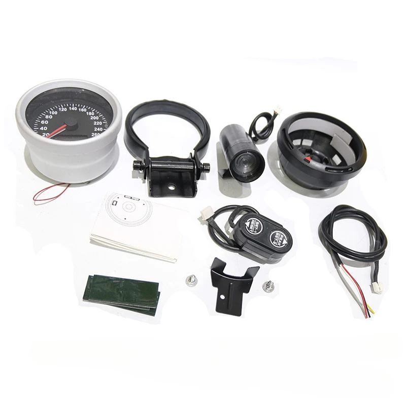 Car modification 85MM speedometer odometer, 2-in-1 LCD meter, car speedometer 220km/h