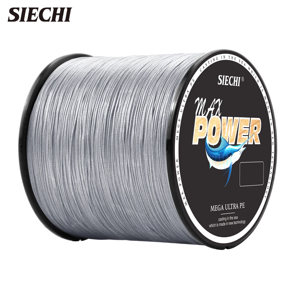 SIECHI Fishing Line 4 Strand Braided Multifilament 10-82LB 100% PE 300M Pesca Carp Cord Sea Lake Accessories x4