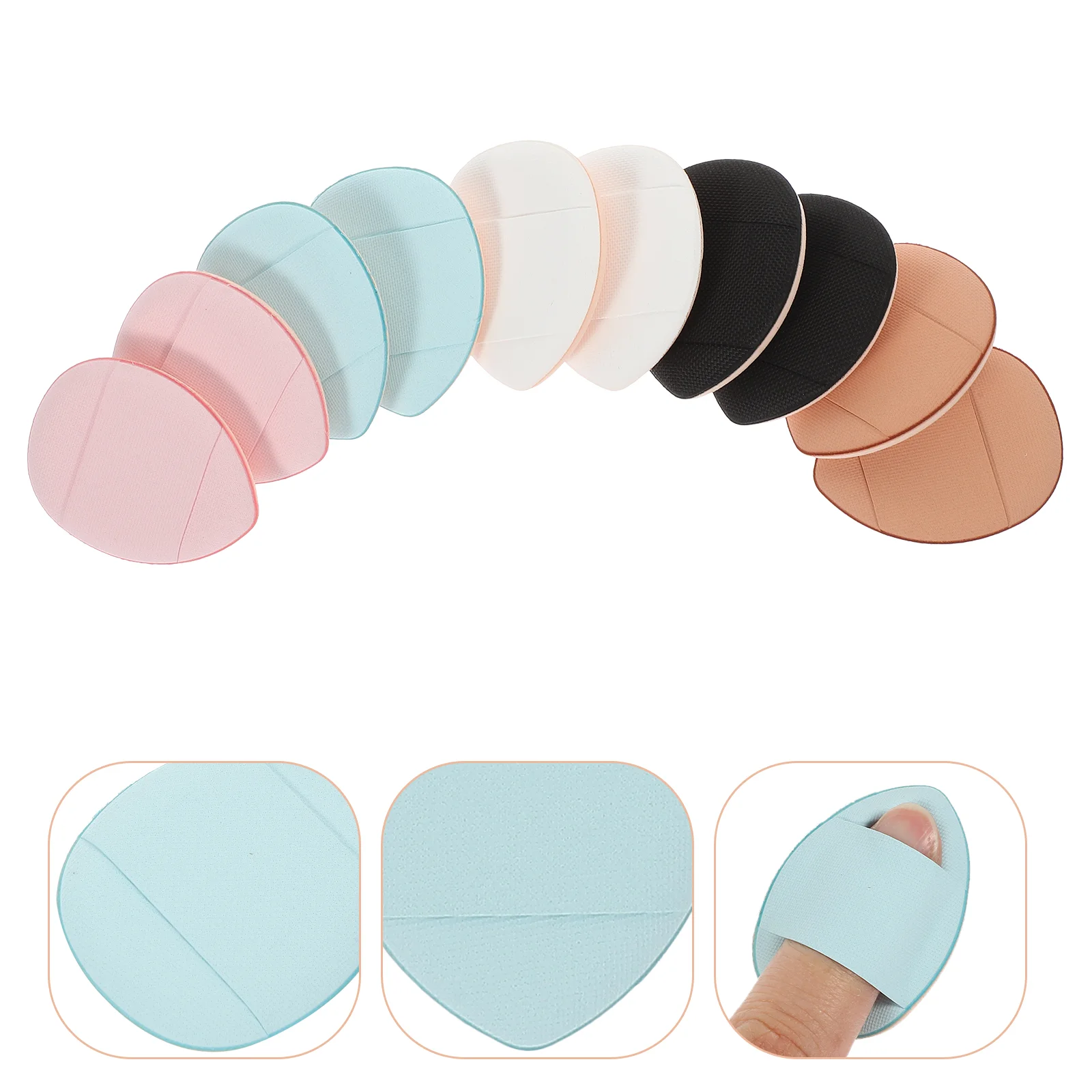 10 Pcs Makeup Sponge Powder Puff Cushion Concealer Triangle Drop Cotton Beauty Tools 5 Colors Soft Delicate Portable