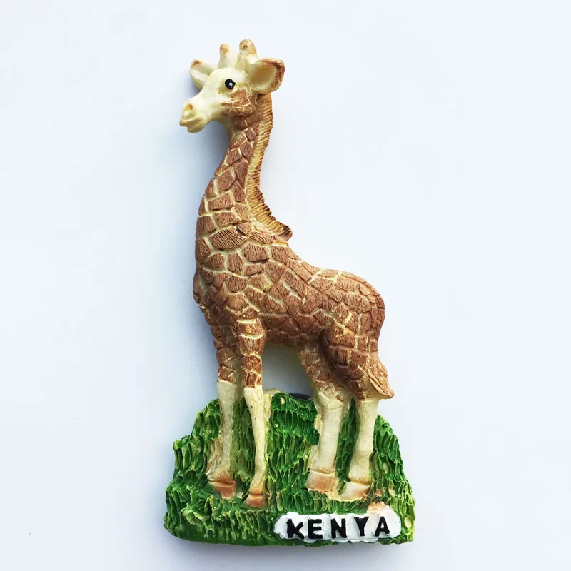 Kenya Travelling Souvenirs Fridge Magnets Children Toys Africa Tourist Souvenirs Leopard Lions Magnetic Stickers Home Decor