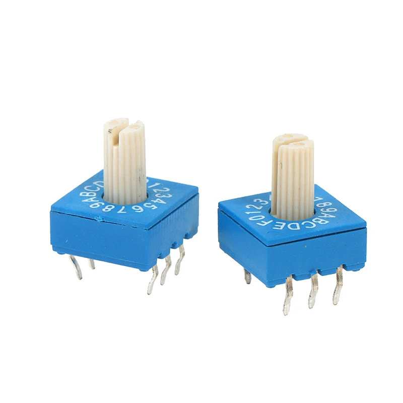 رائجة البيع 1 قطعة 0-F مفتاح التشفير الروتاري مع مقبض 16 بت 8421C رمز إيجابي 3:3 التبديل