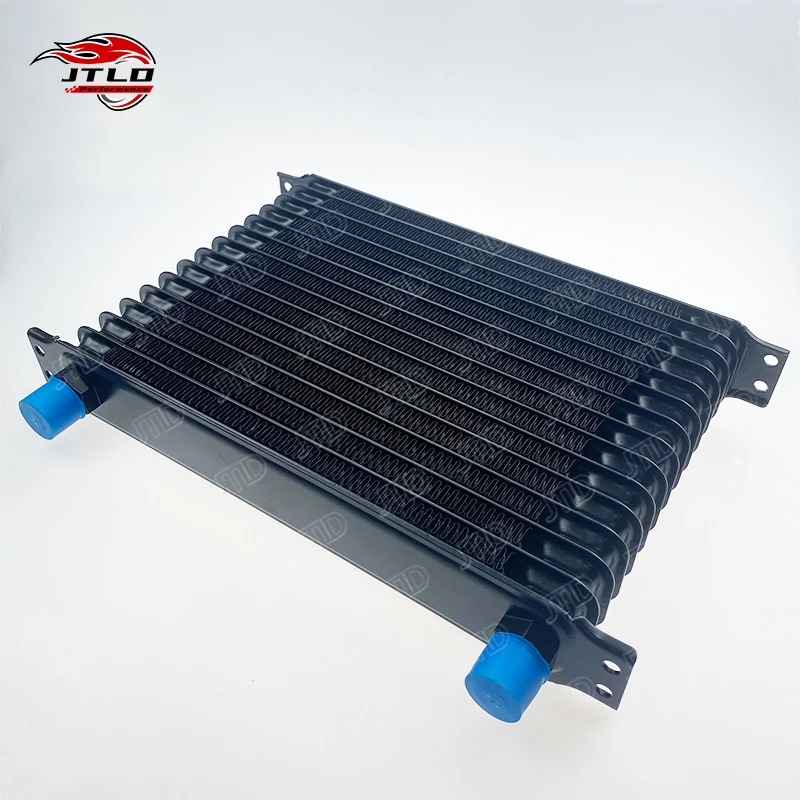 JTLD Universal 15 Row AN10 262MM Oil Cooler Kit For Engine Transmission High Performance Aluminum Oil Radiator