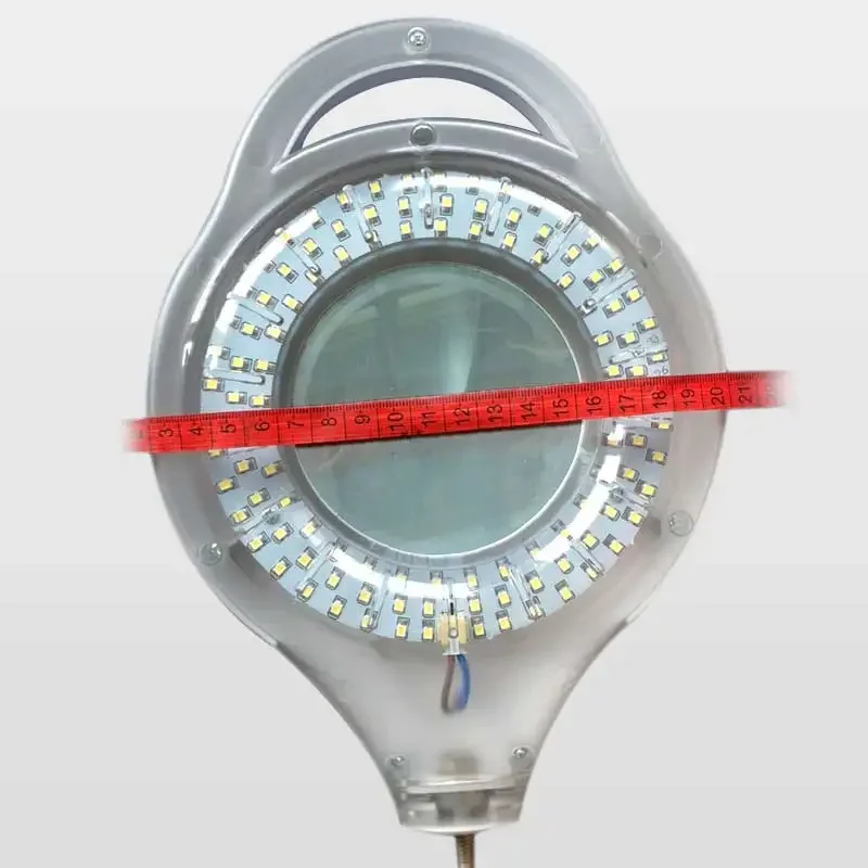 220V 3X Circline LED lampada lente d\'ingrandimento Cold Ligth Operation Floor Shadowless Lamp Magnifier per salone di bellezza Nail Tattoo