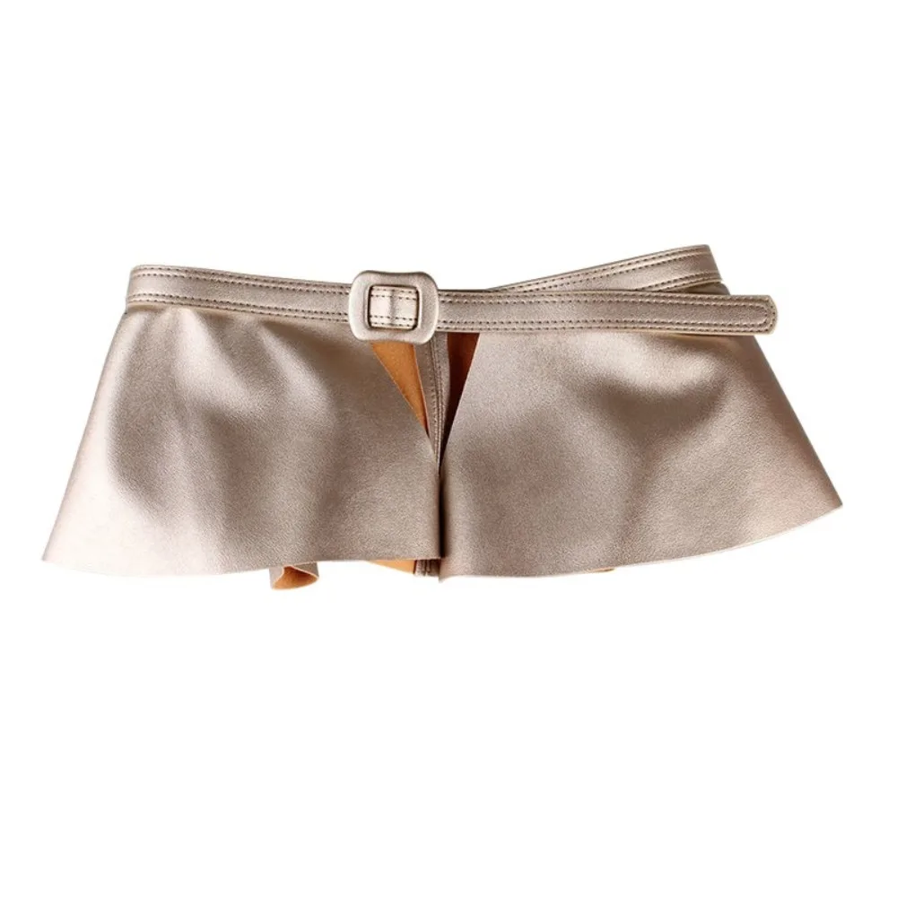 

Крестовый универсальный пояс с оборками, дизайнерская плиссированная юбка, пояс с баской, марлевый край, нерегулярная форма, широкий пояс, юбка и брюки