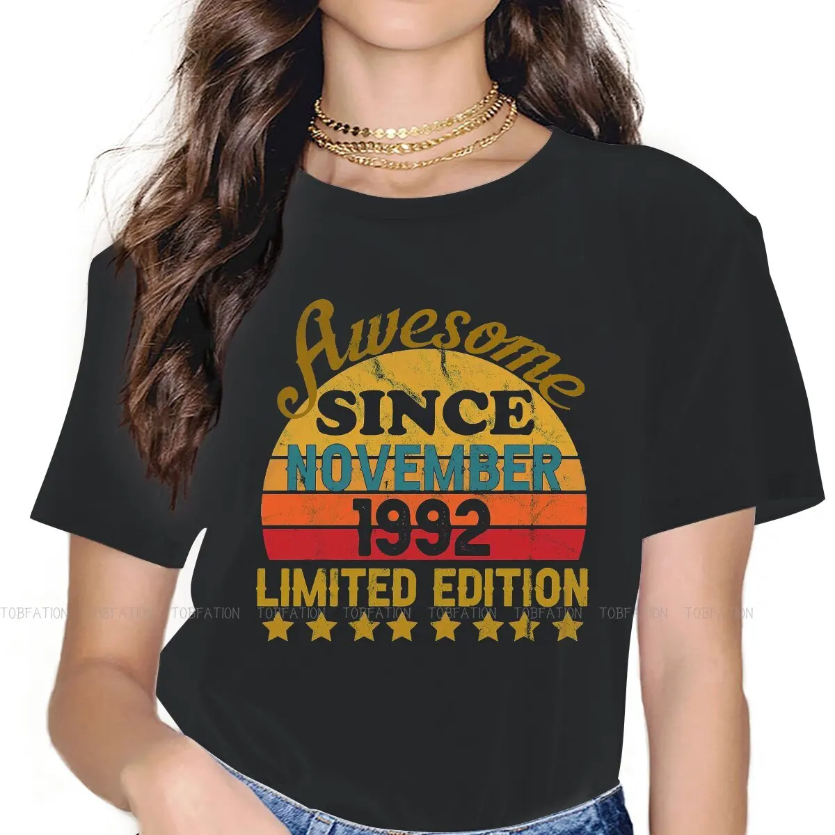 1992 Crewneck TShirts November 30 Years Birthday Personalize Woman's T Shirt Hipster Clothing