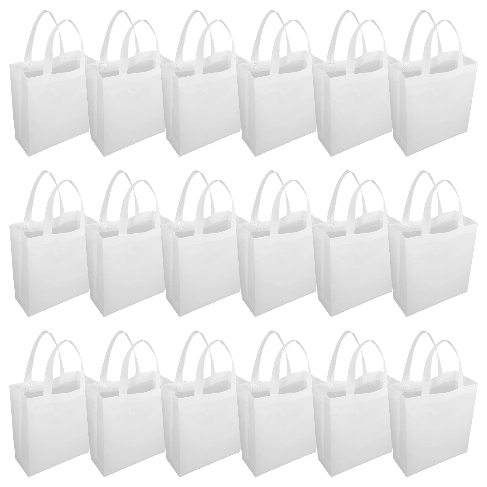 

30 Pcs Non Woven Tote 25x30x10cm Yellow Shopping Handbags Reusable Grocery Outdoor Travel Storage Gift Tote Bags Shopping Bags
