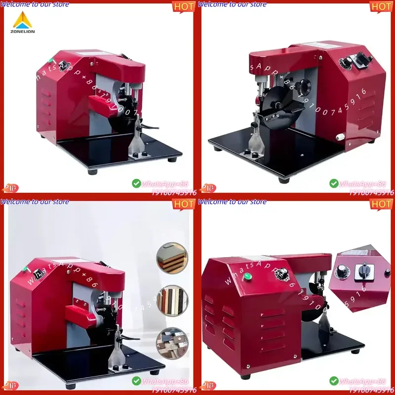 CE Certificate Small Size Automatic Roller Oil Wallet Making Machine Leather Edge Paint Machine