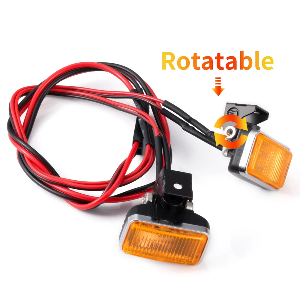 ไฟสปอตไลท์ LED สำหรับหลังคารถบังคับวิทยุ AXSPEED สำหรับ Axial SCX10 Wraith TRX4 TRX6 Tamiya 1/10 RC Crawler Car อะไหล่ DIY