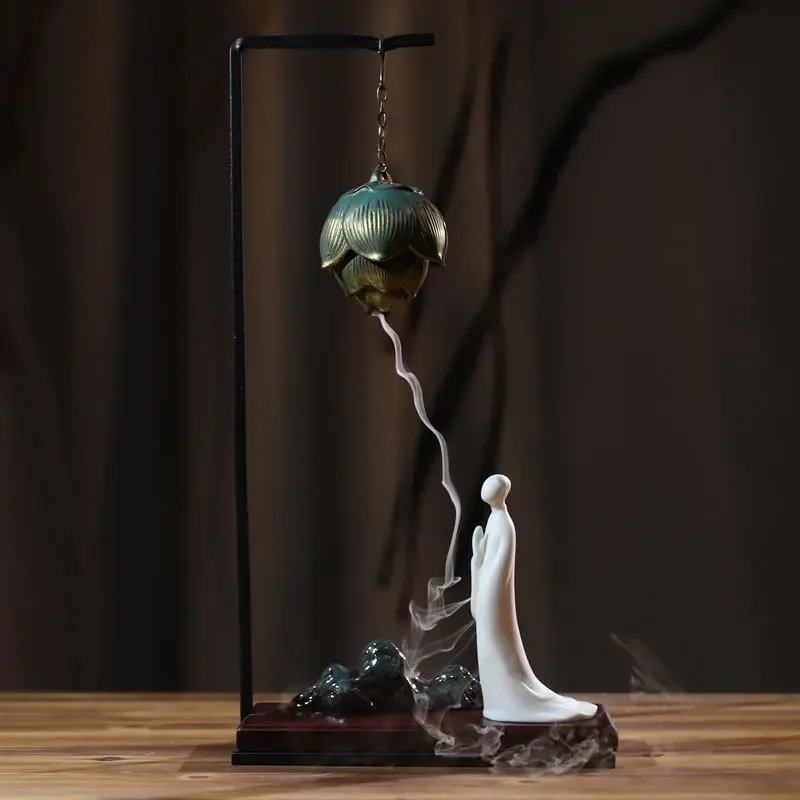 

Home Porch Decoration Ornaments Incense Coils Backflow Holder Ball Censer Office Tea House Decorate