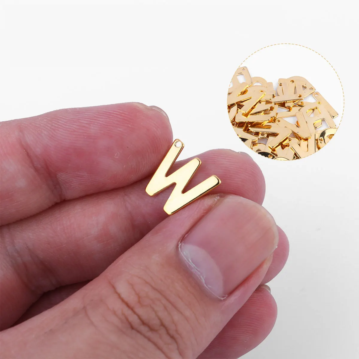 

100Pcs Stainless Steel Letter Pendants Elegant Hanging Ornaments for Party Decoration Romantic Mood DIY Craft Jewelry Set