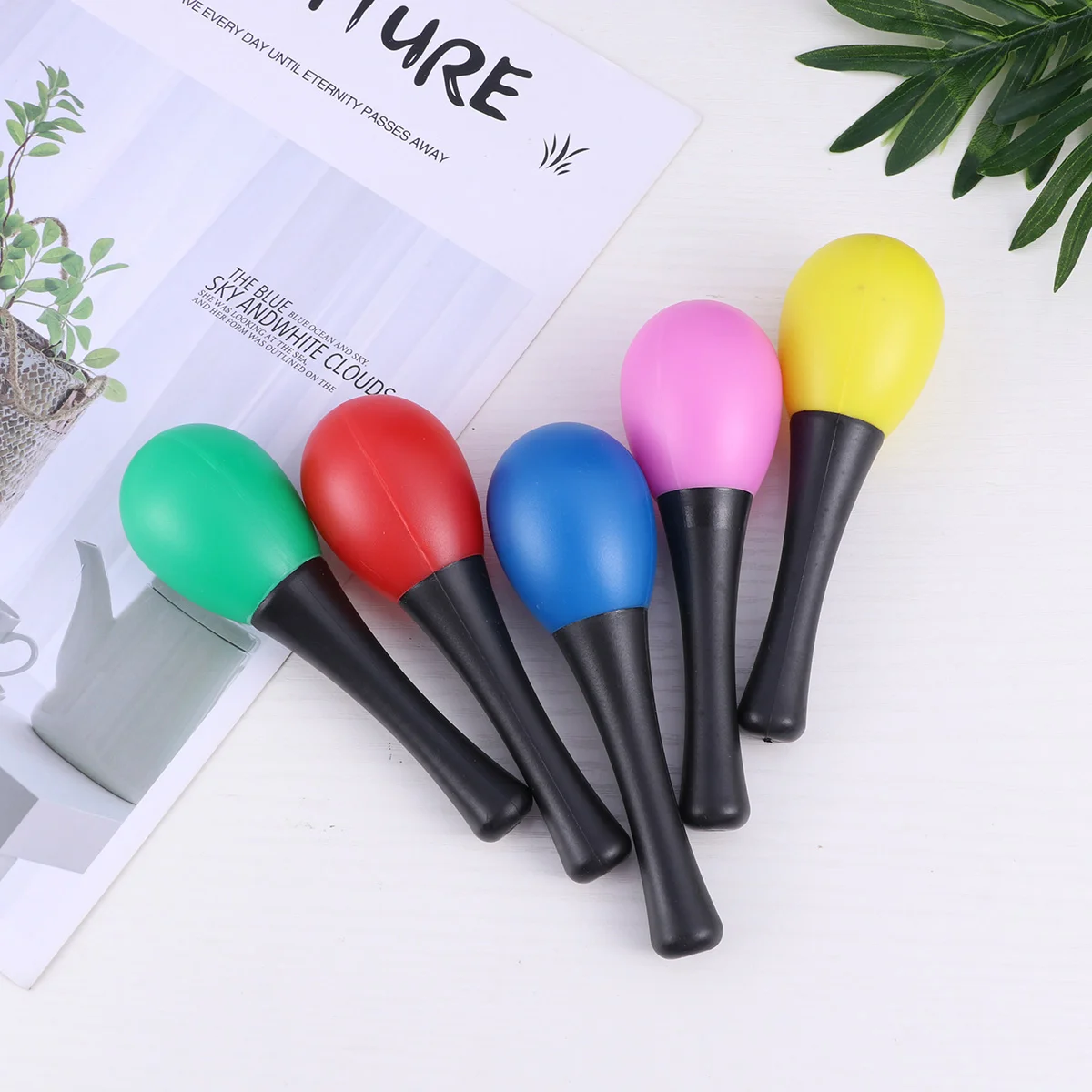 

10 Pairs Percussion Musical Egg Maracas Shaker Shakers Toys Childrens Children’s Gift Whisk